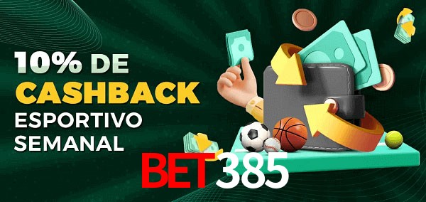 10% de bônus de cashback na bet385